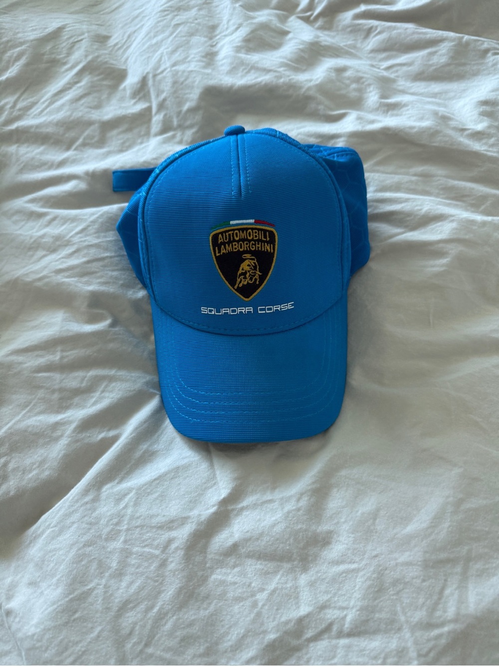 Lamborghini Bright Blue Squadra Corse Baseball Cap